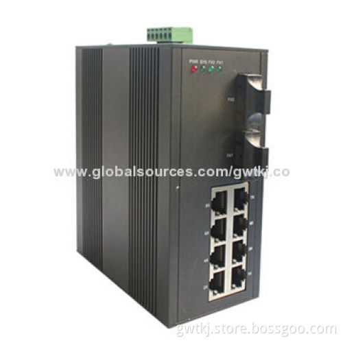 Managed Industrial Ethernet Switch/8-port 10/100Base-T(x)+2-port 100Base-FX/SC/Hot-selling Modes